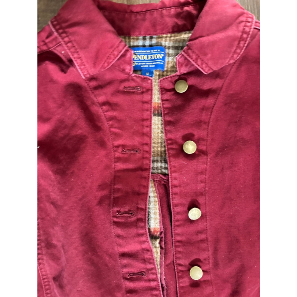 Women's Pendleton Jacket Size M Red - image 3
